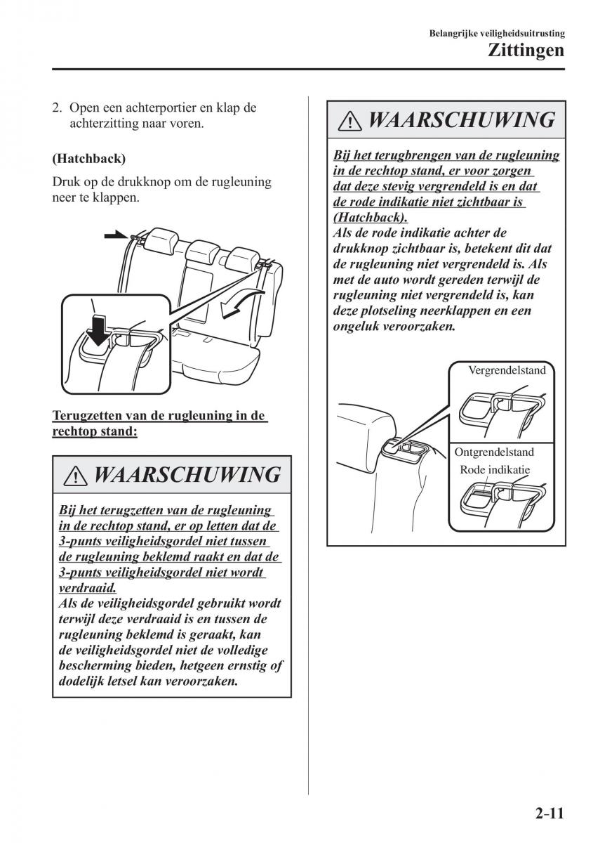 Mazda 3 III handleiding / page 35