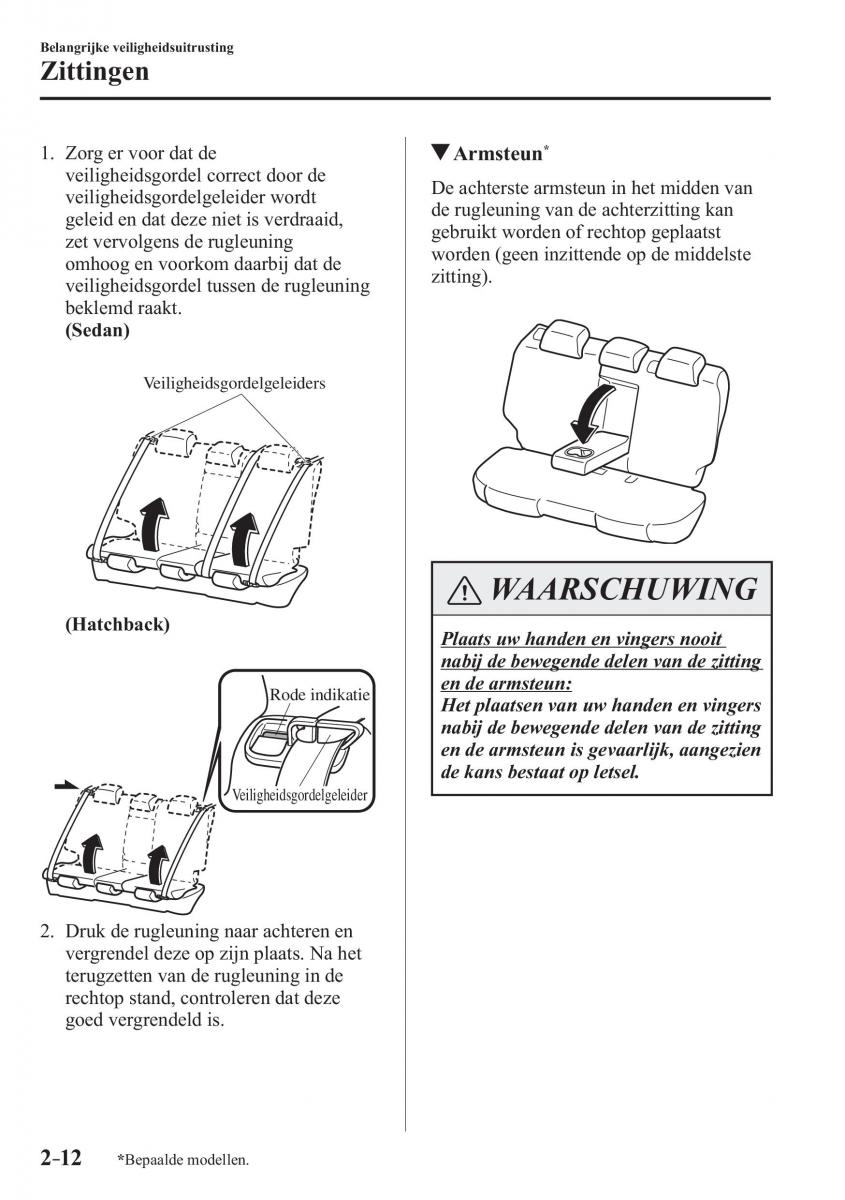 Mazda 3 III handleiding / page 36