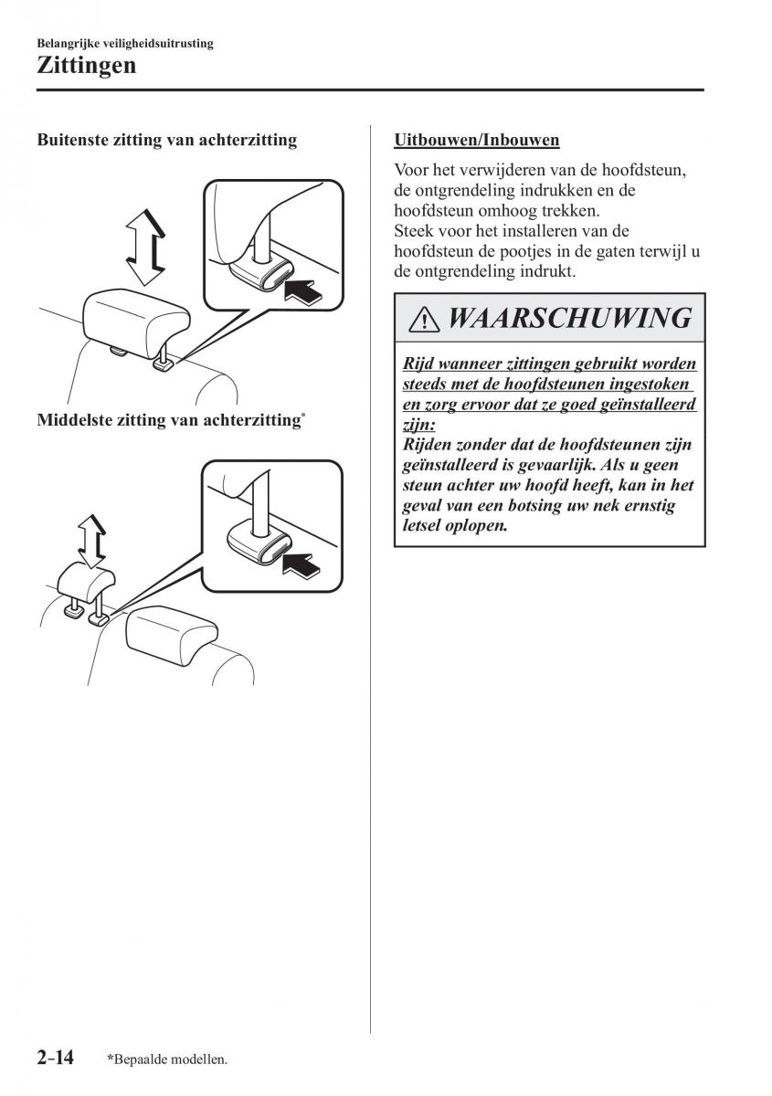 Mazda 3 III handleiding / page 38