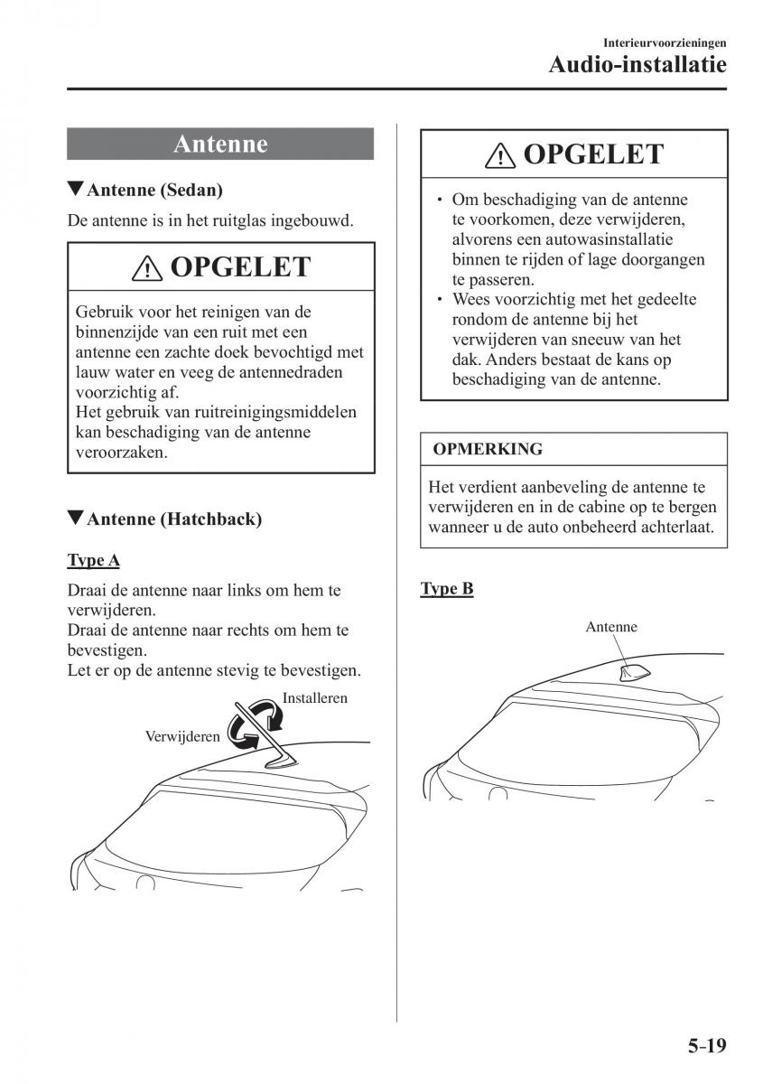 Mazda 3 III handleiding / page 385