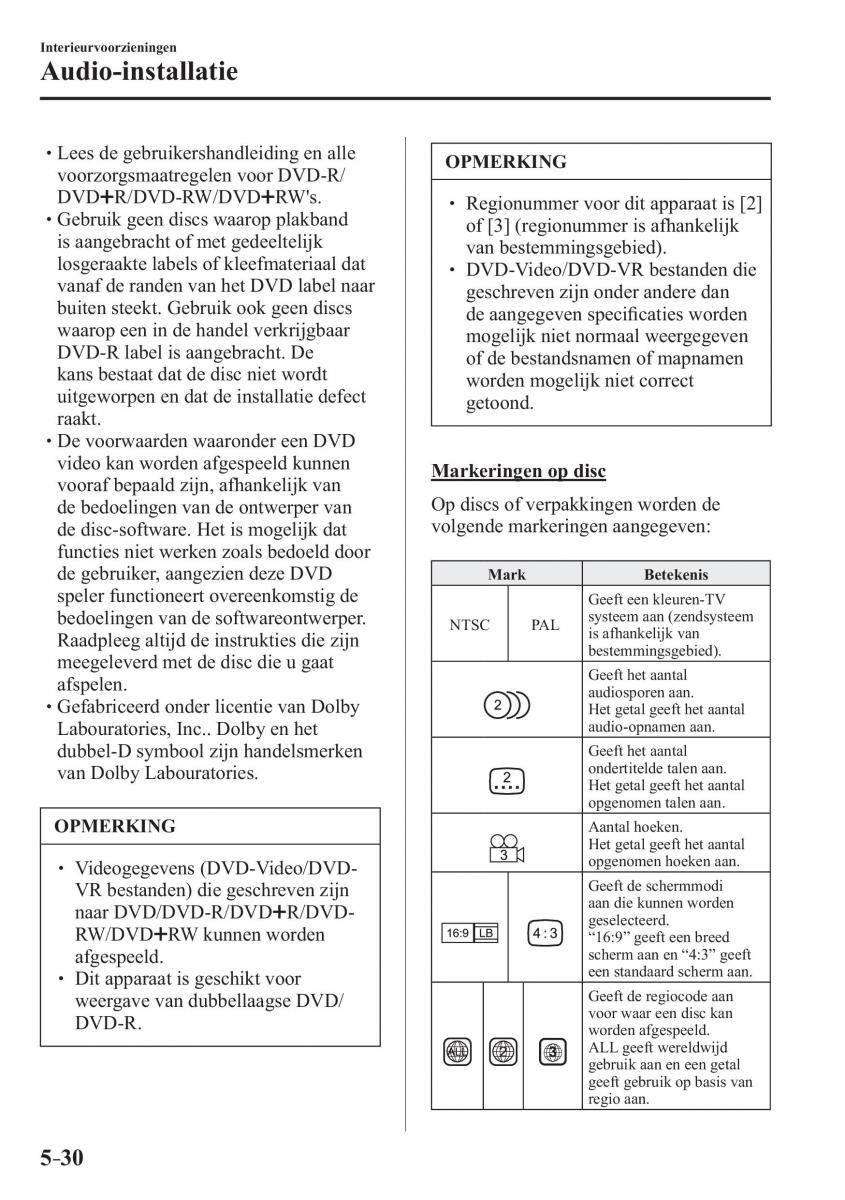 Mazda 3 III handleiding / page 396