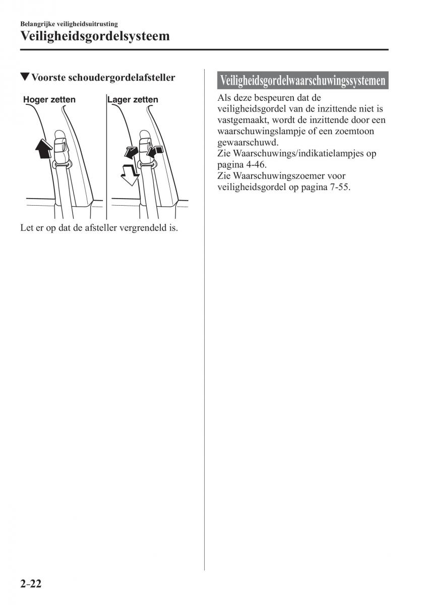 Mazda 3 III handleiding / page 46