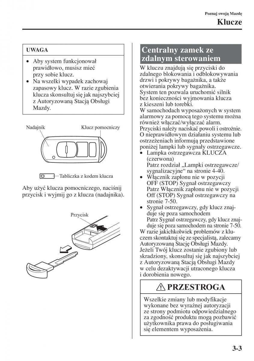 Mazda 3 III instrukcja obslugi / page 81