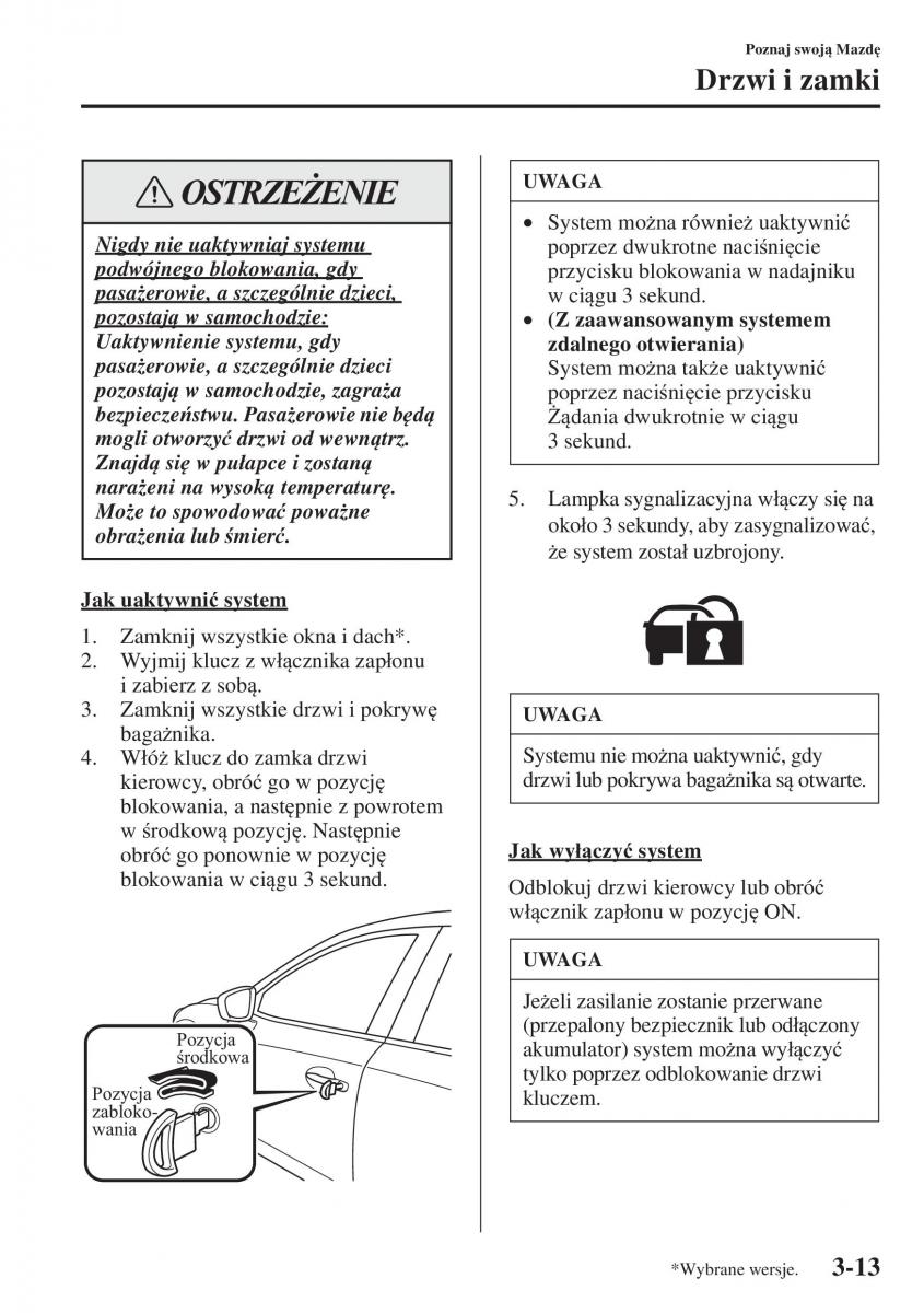 Mazda 3 III instrukcja obslugi / page 91