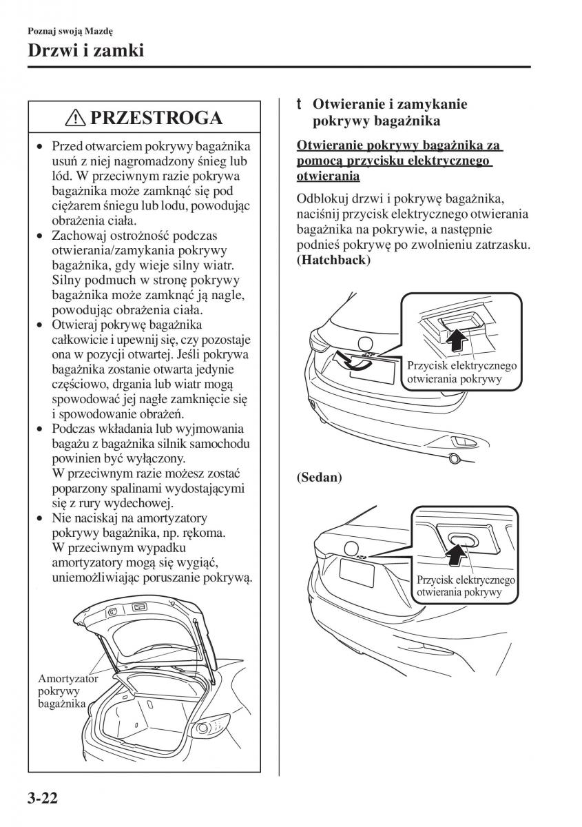 Mazda 3 III instrukcja obslugi / page 100