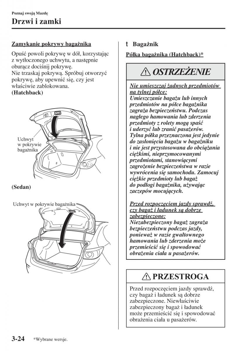 Mazda 3 III instrukcja obslugi / page 102