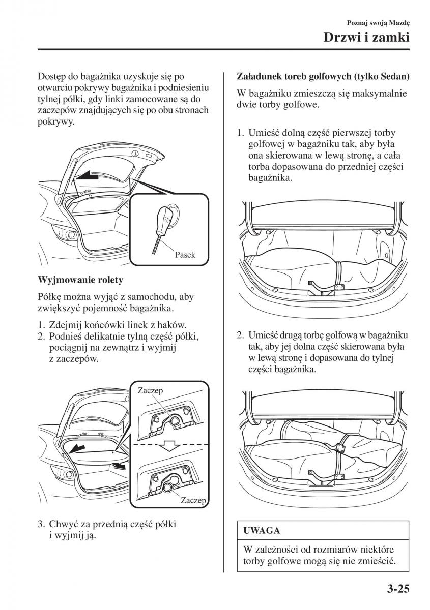 Mazda 3 III instrukcja obslugi / page 103