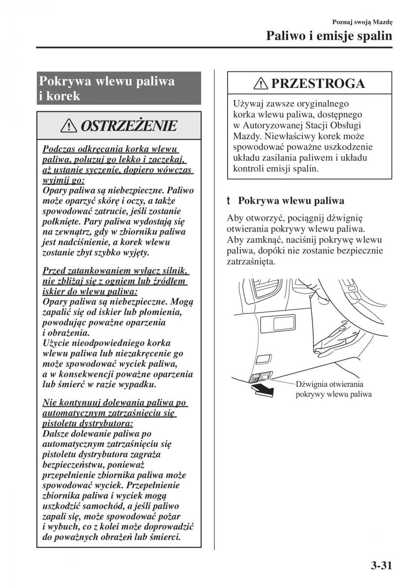 Mazda 3 III instrukcja obslugi / page 109