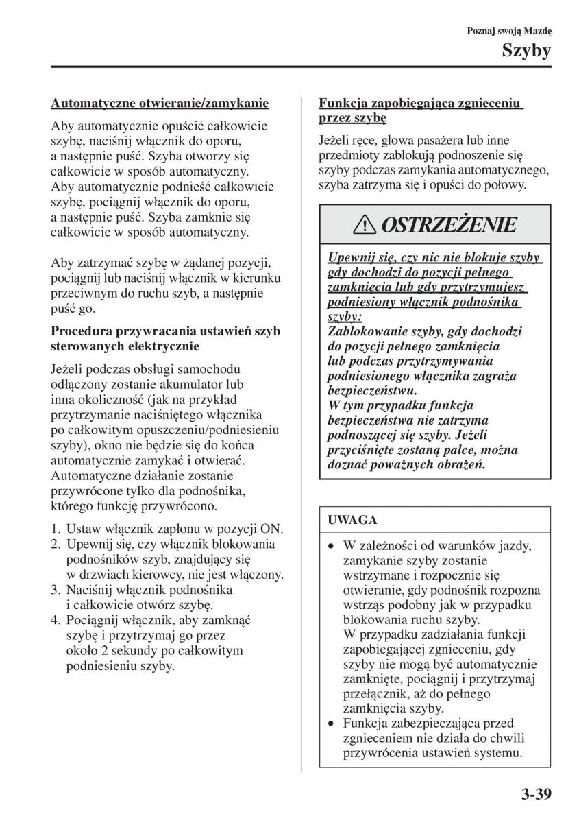 Mazda 3 III instrukcja obslugi / page 117