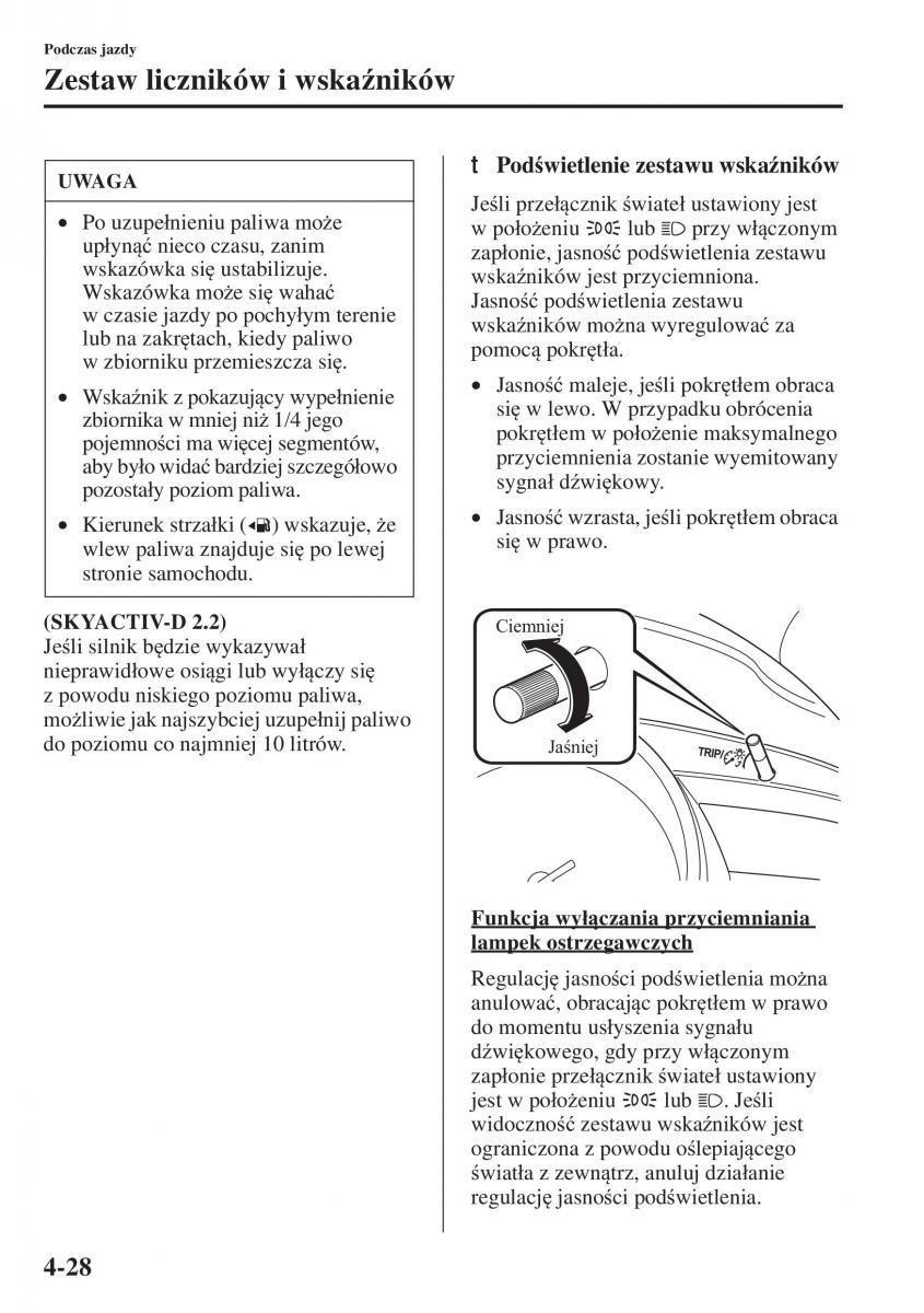 Mazda 3 III instrukcja obslugi / page 178