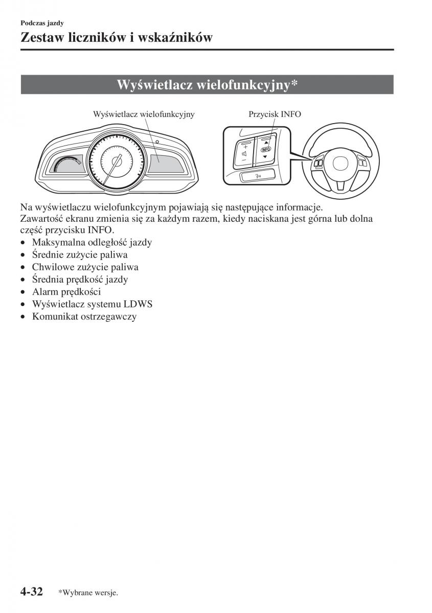 Mazda 3 III instrukcja obslugi / page 182