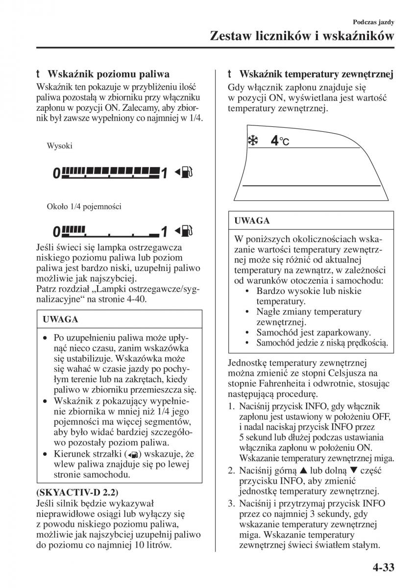 Mazda 3 III instrukcja obslugi / page 183