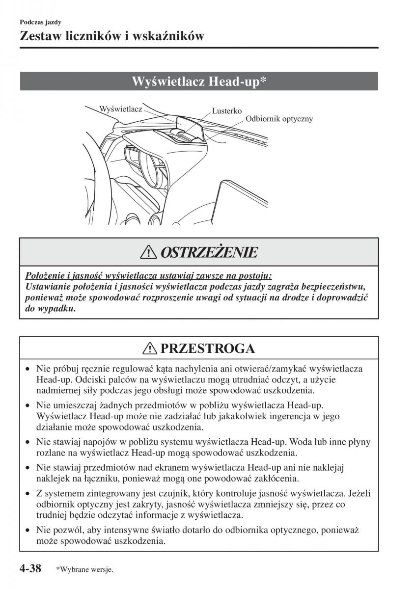 Mazda 3 III instrukcja obslugi / page 188