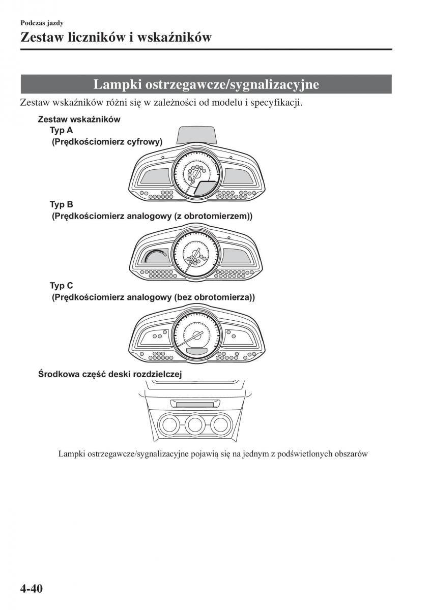 Mazda 3 III instrukcja obslugi / page 190