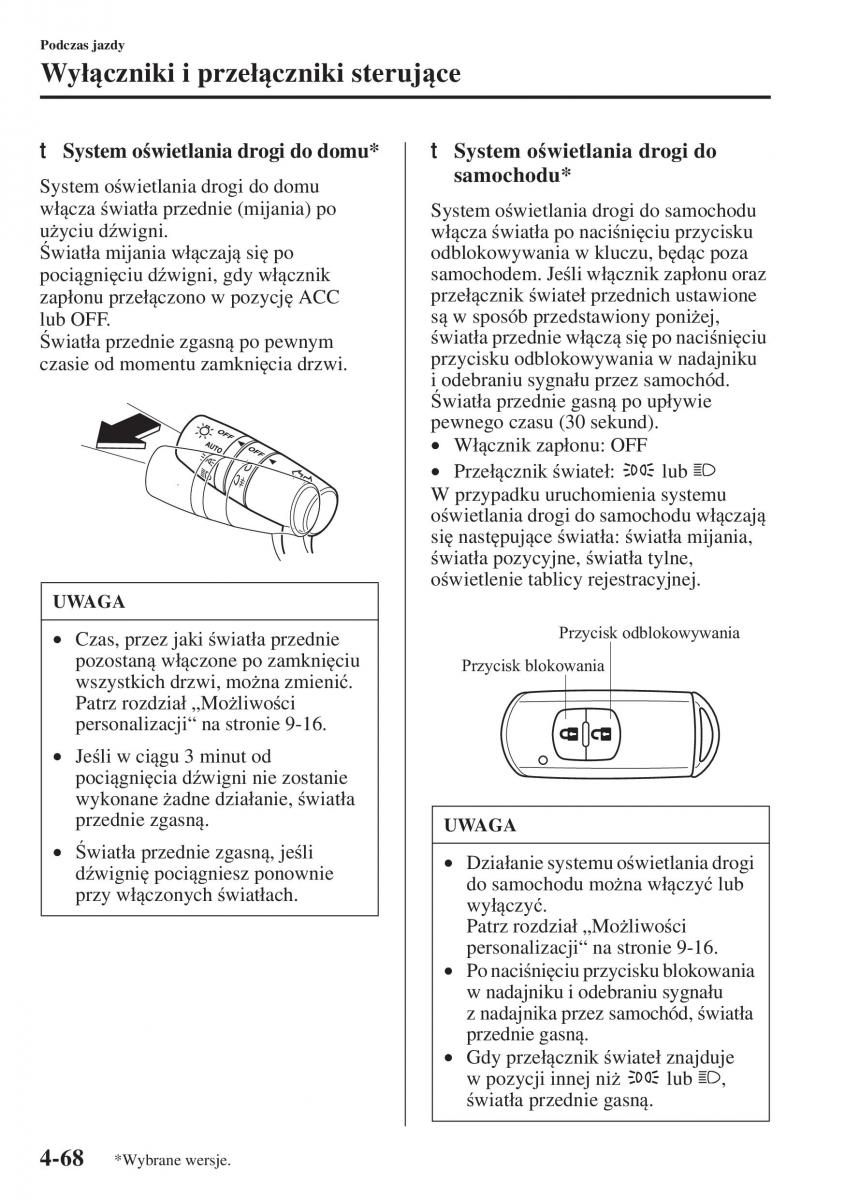 Mazda 3 III instrukcja obslugi / page 218