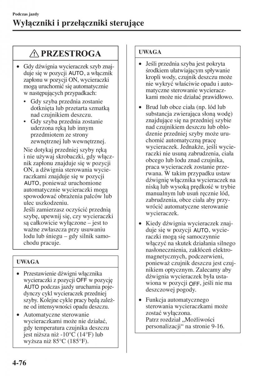 Mazda 3 III instrukcja obslugi / page 226