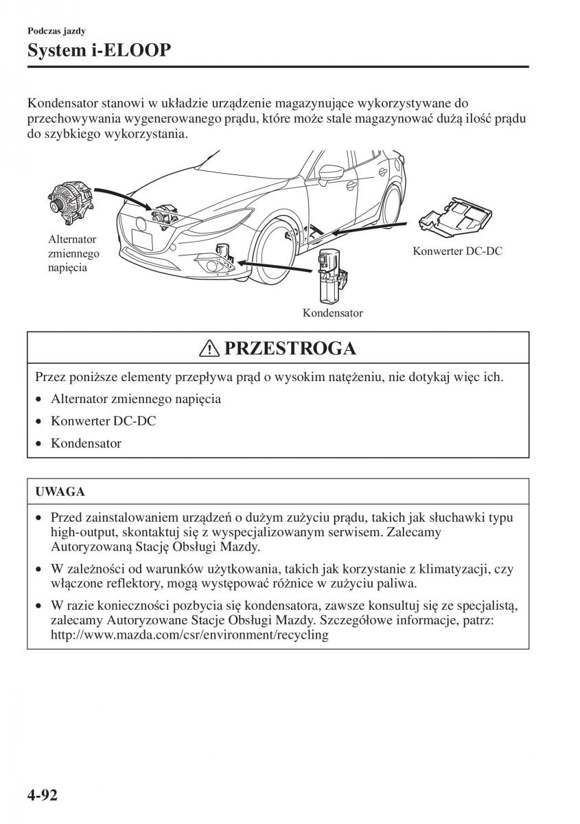 Mazda 3 III instrukcja obslugi / page 242