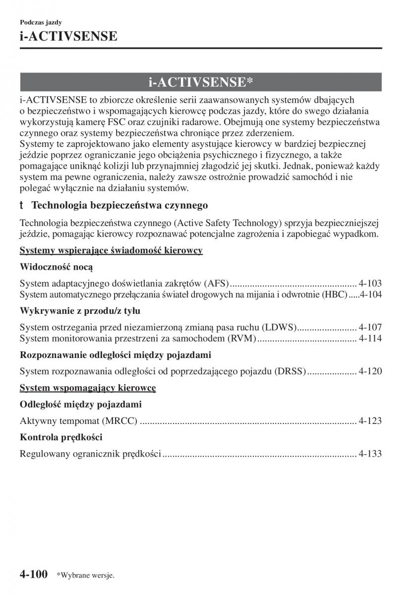 Mazda 3 III instrukcja obslugi / page 250