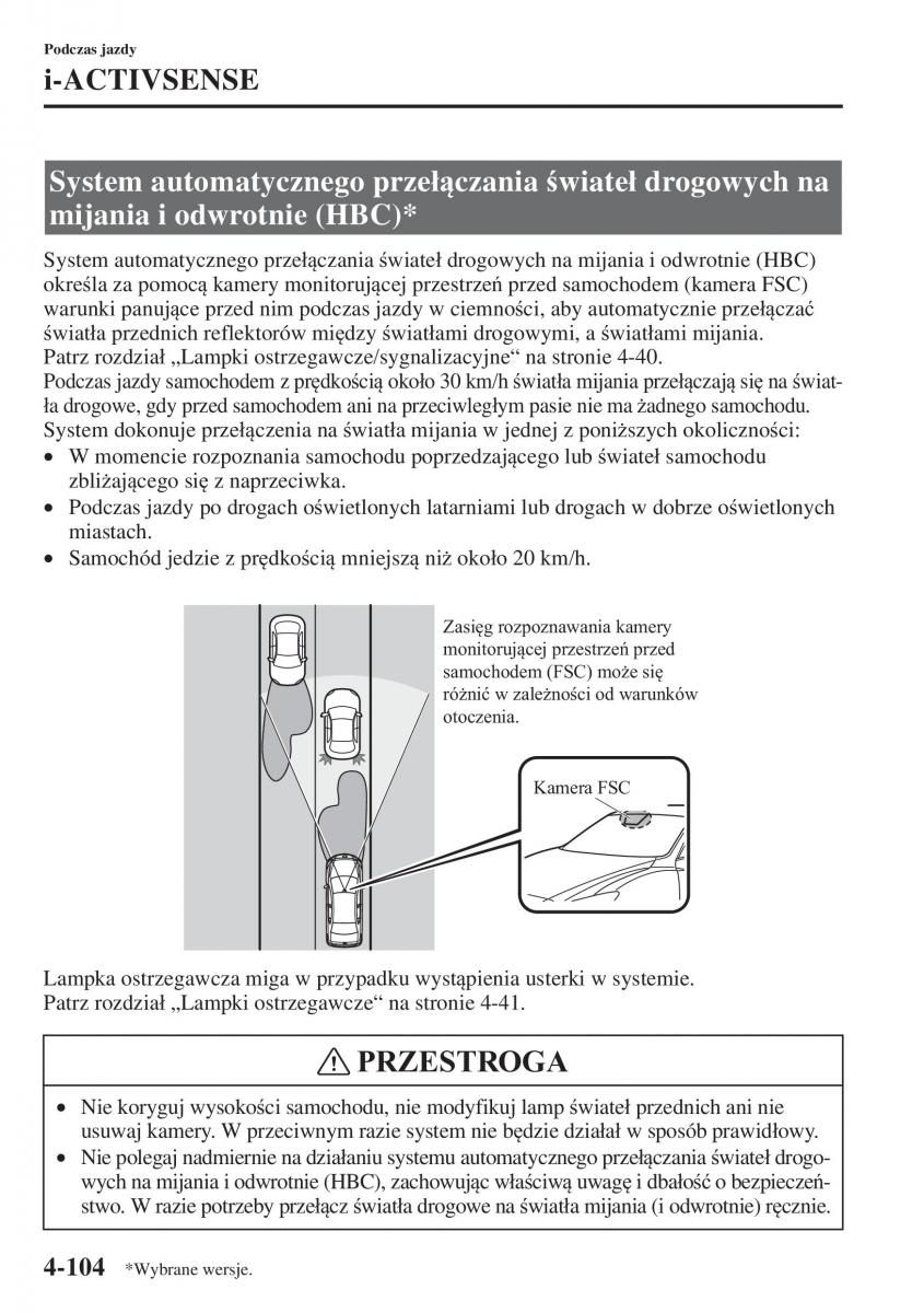 Mazda 3 III instrukcja obslugi / page 254