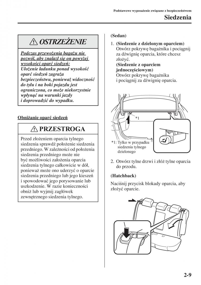 Mazda 3 III instrukcja obslugi / page 33