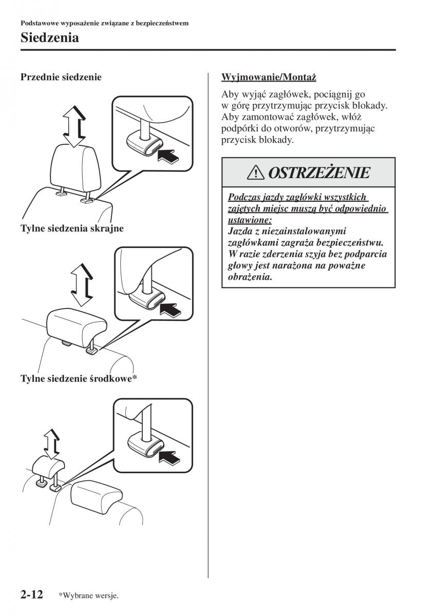 Mazda 3 III instrukcja obslugi / page 36