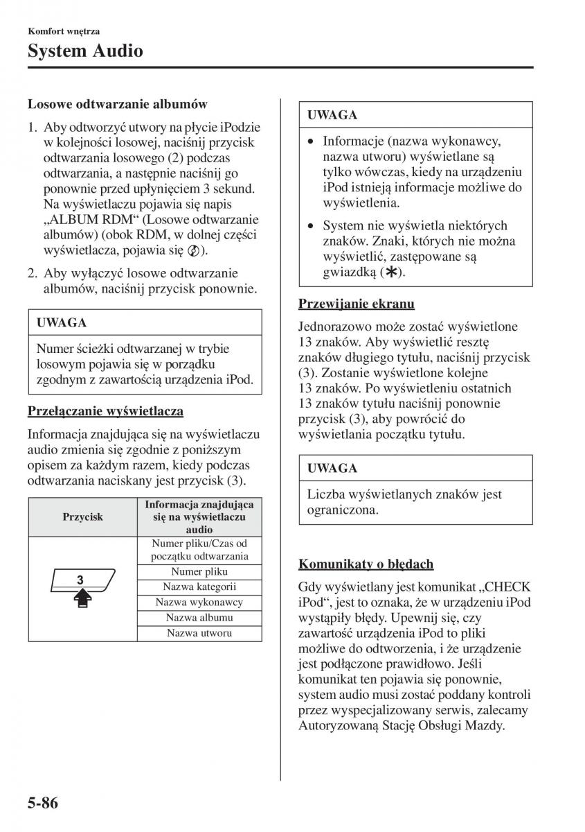 Mazda 3 III instrukcja obslugi / page 420