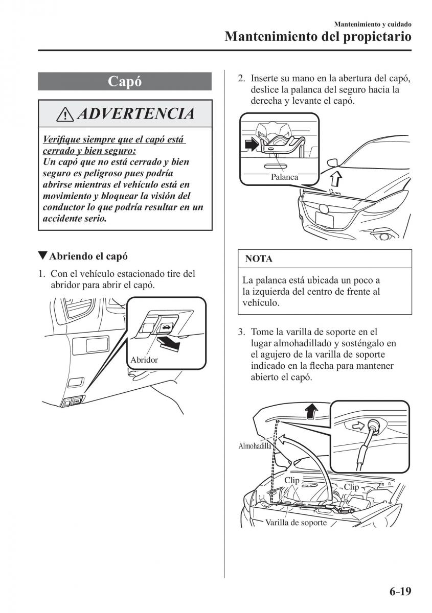 Mazda 3 III manual del propietario / page 549