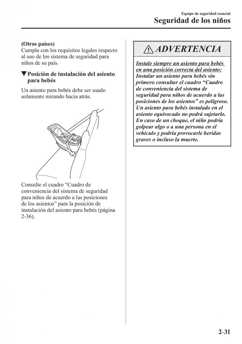 Mazda 3 III manual del propietario / page 55