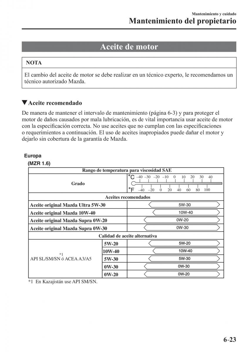 Mazda 3 III manual del propietario / page 553