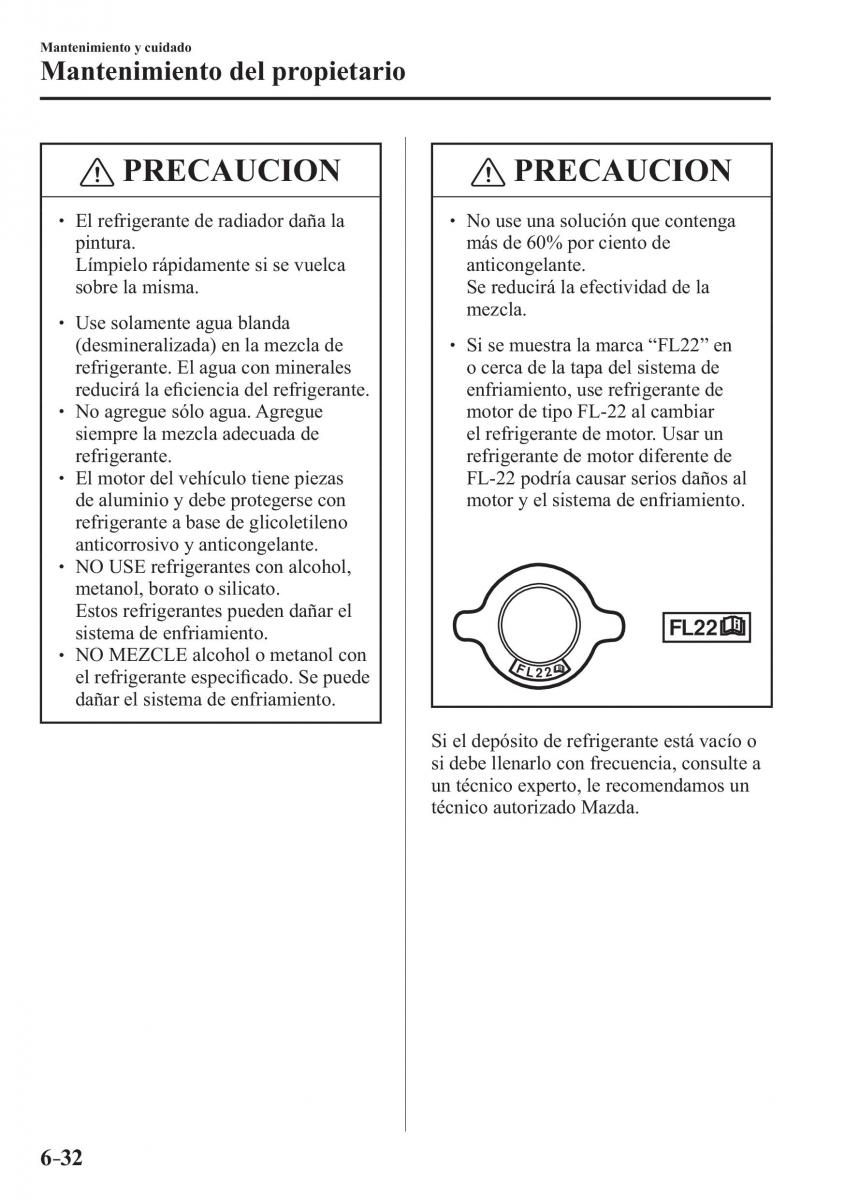 Mazda 3 III manual del propietario / page 562