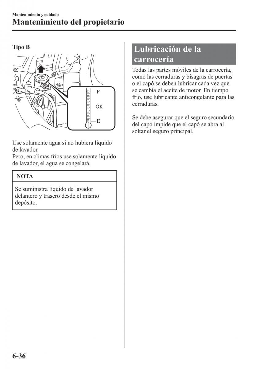 Mazda 3 III manual del propietario / page 566