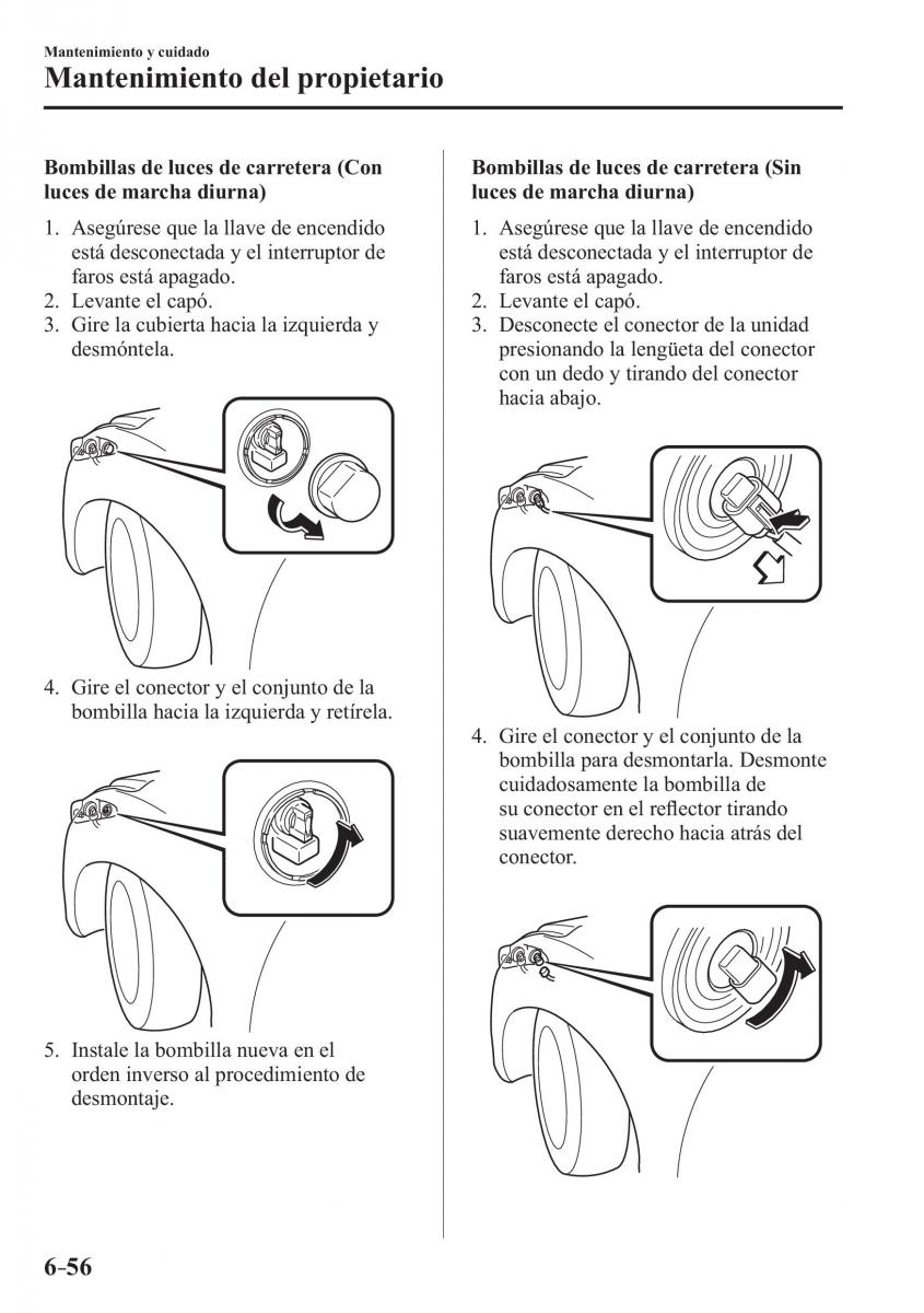 Mazda 3 III manual del propietario / page 586