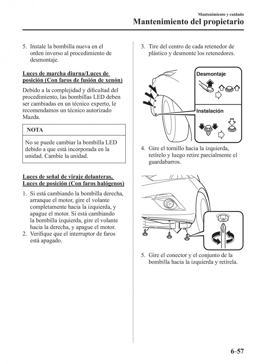 Mazda 3 III manual del propietario / page 587