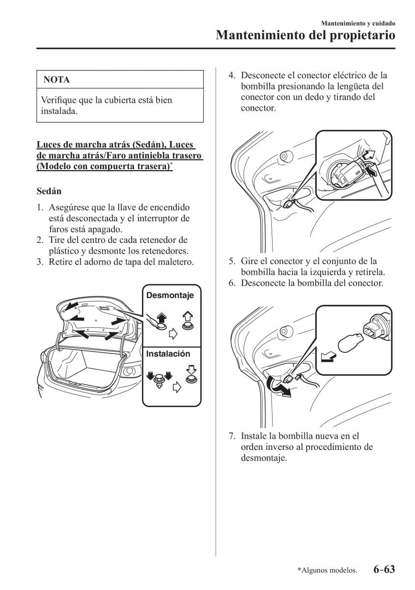 Mazda 3 III manual del propietario / page 593