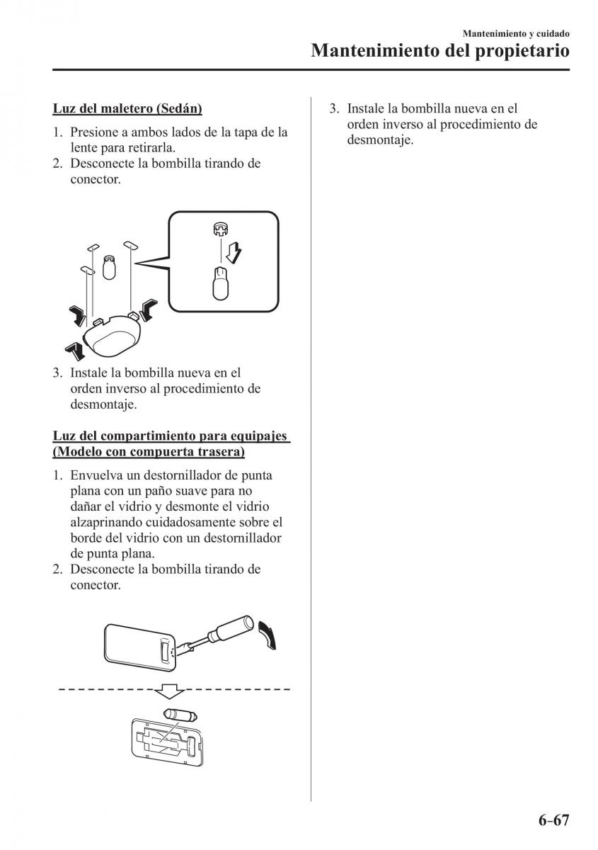 Mazda 3 III manual del propietario / page 597