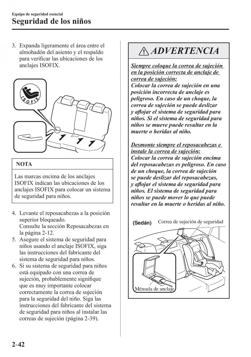 Mazda 3 III manual del propietario / page 66