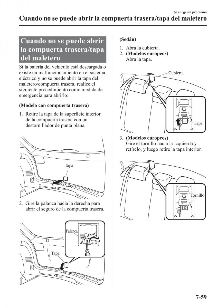 Mazda 3 III manual del propietario / page 673