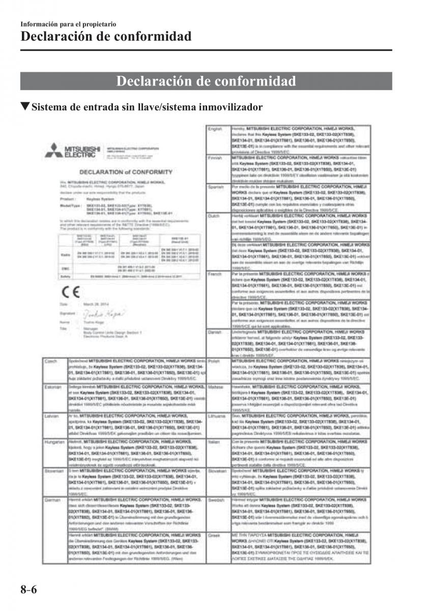 Mazda 3 III manual del propietario / page 682