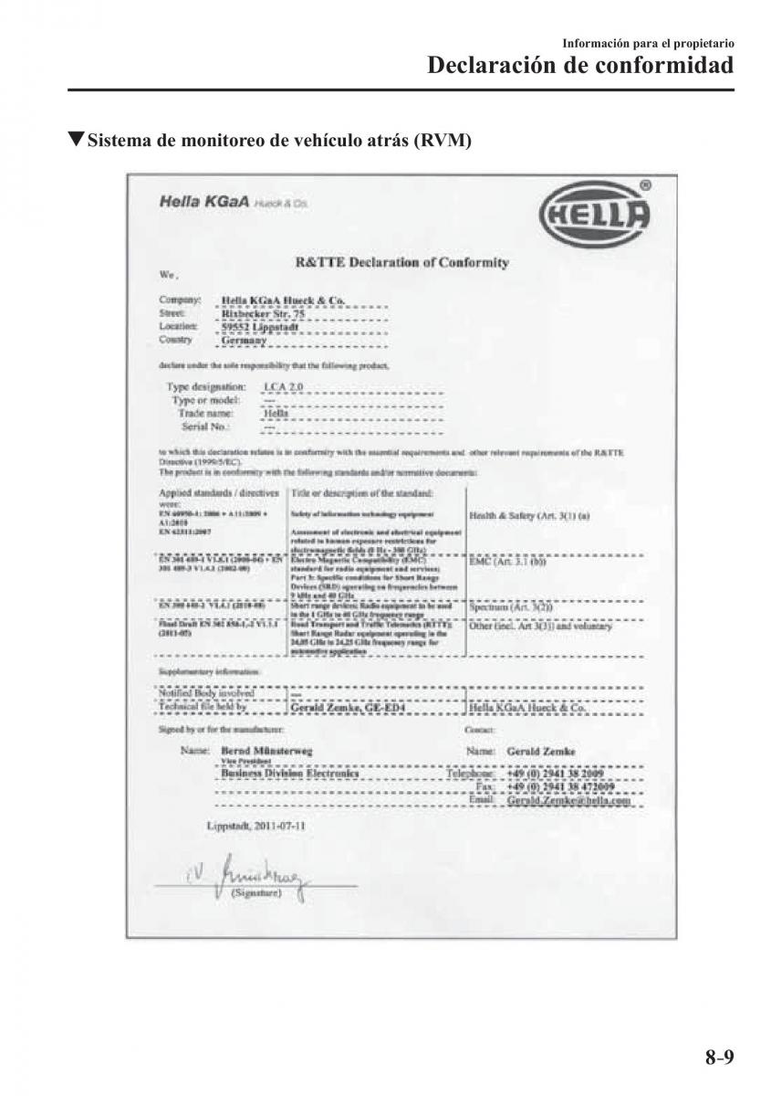 Mazda 3 III manual del propietario / page 685