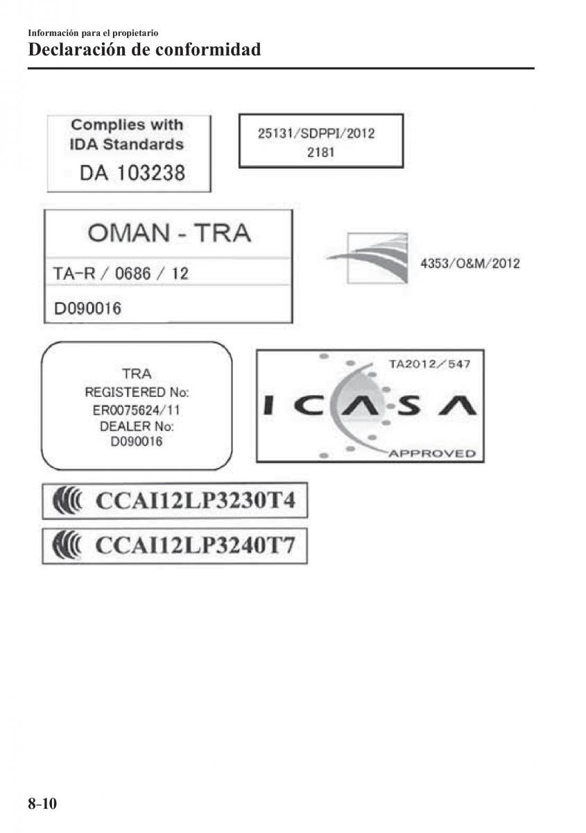 Mazda 3 III manual del propietario / page 686