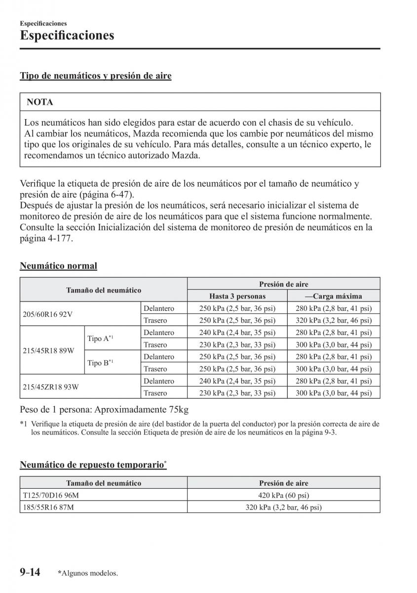 Mazda 3 III manual del propietario / page 712