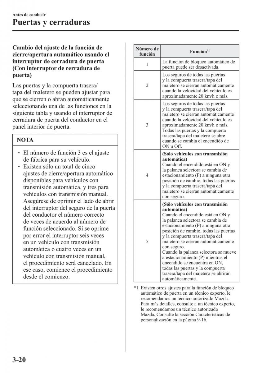 Mazda 3 III manual del propietario / page 104