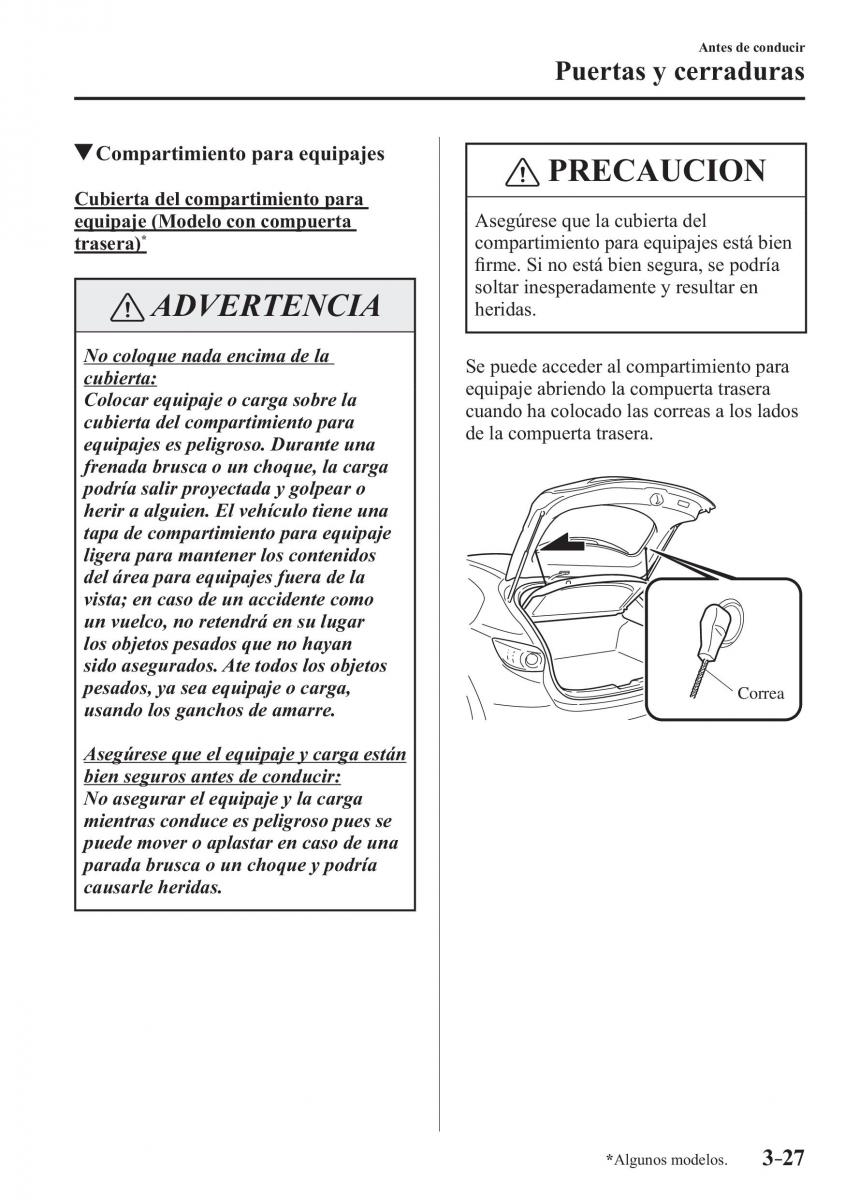 Mazda 3 III manual del propietario / page 111