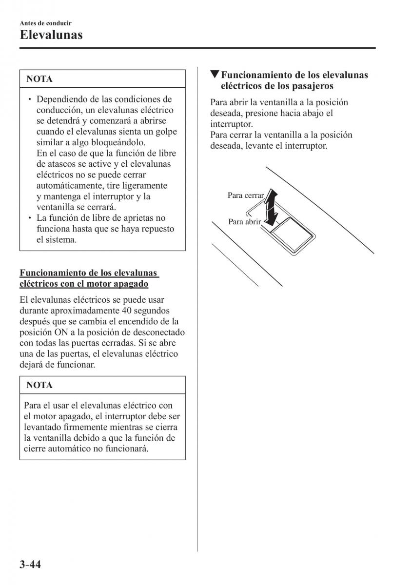 Mazda 3 III manual del propietario / page 128