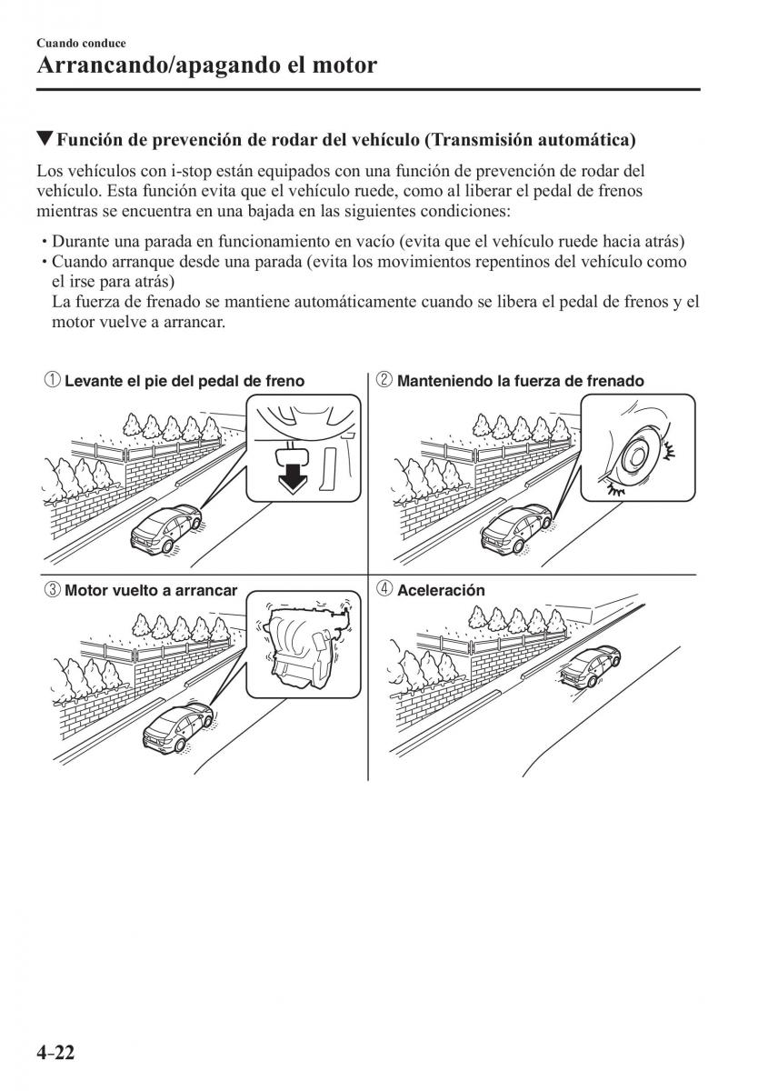 Mazda 3 III manual del propietario / page 182