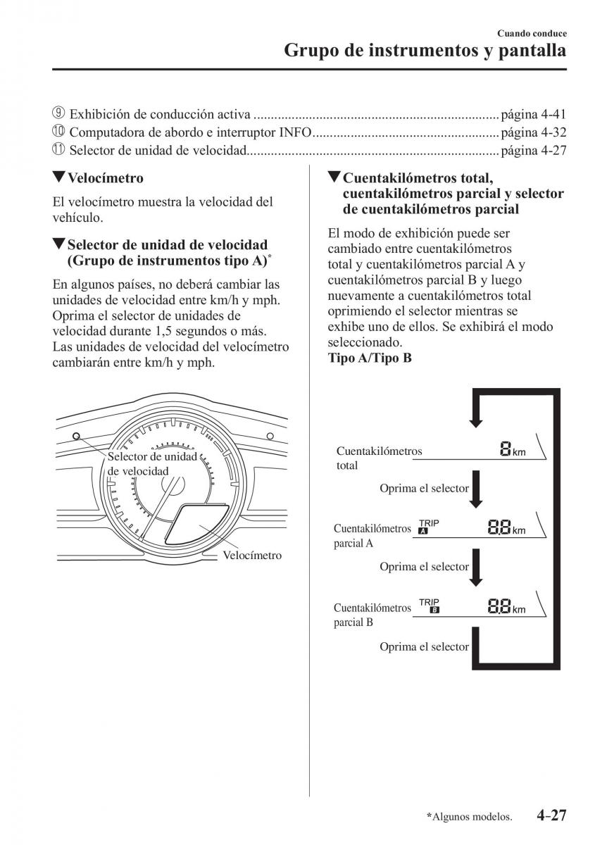 Mazda 3 III manual del propietario / page 187