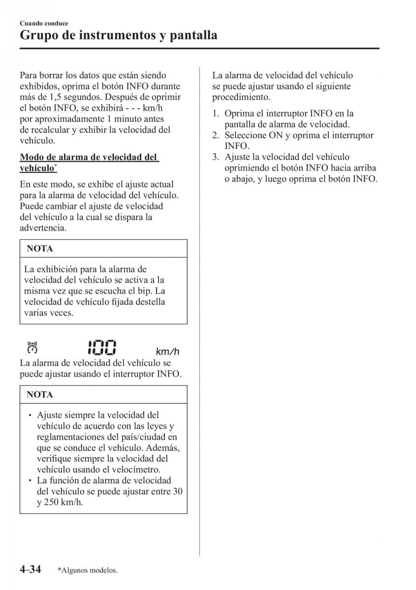 Mazda 3 III manual del propietario / page 194