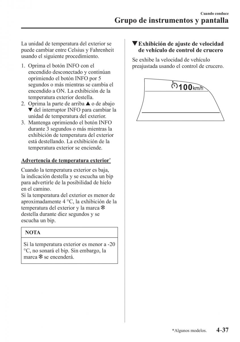 Mazda 3 III manual del propietario / page 197