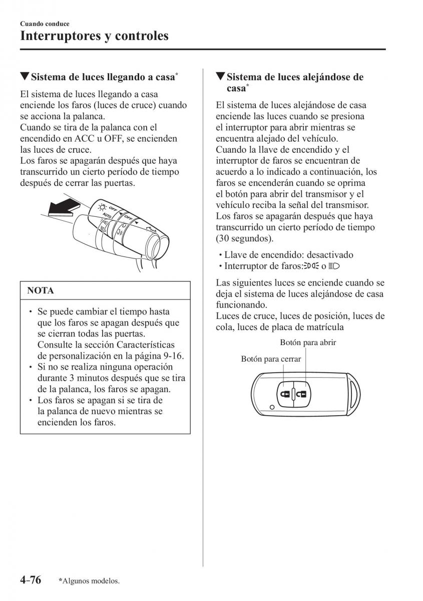 Mazda 3 III manual del propietario / page 236