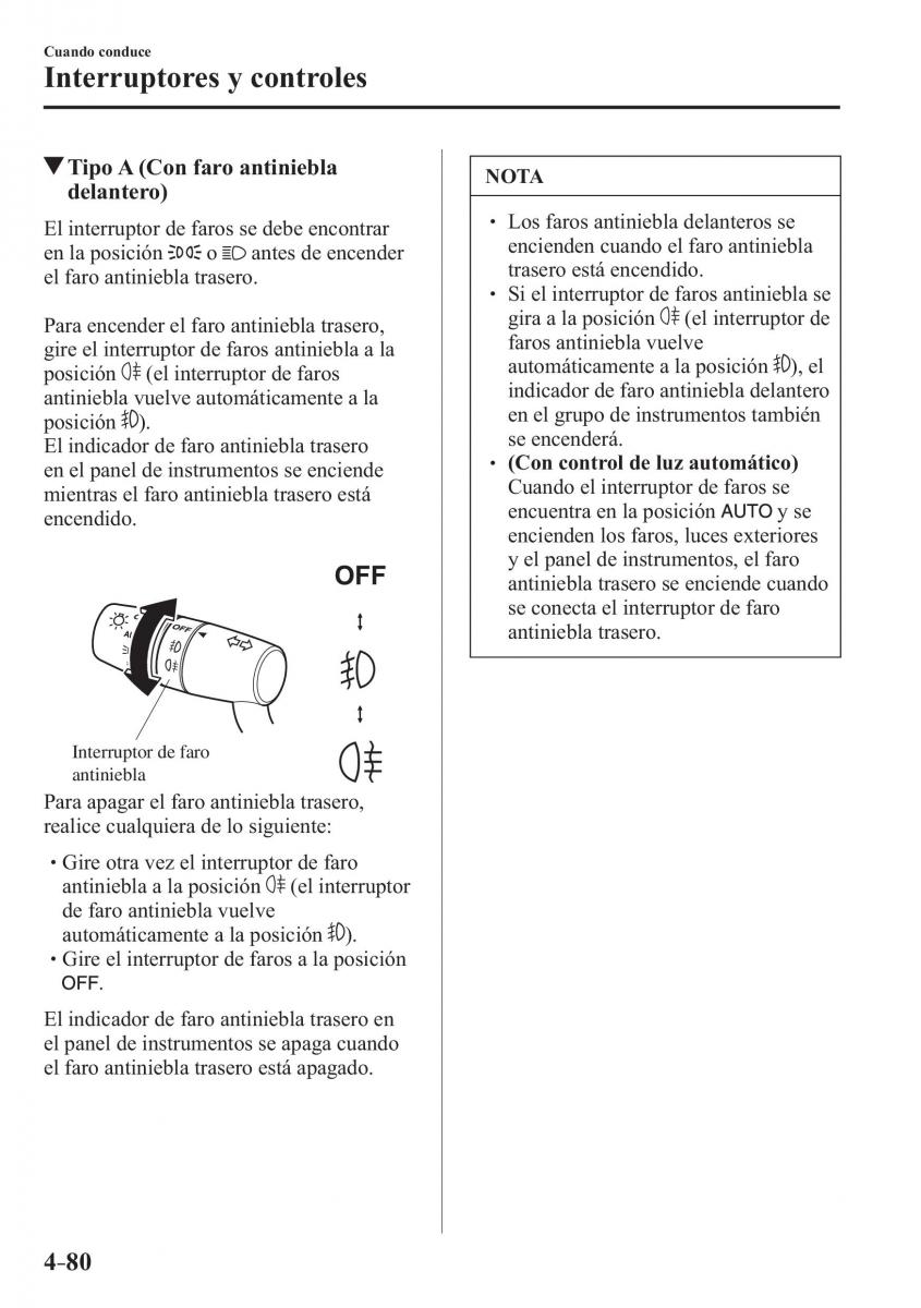 Mazda 3 III manual del propietario / page 240